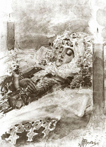 Царица Тамара в гробу